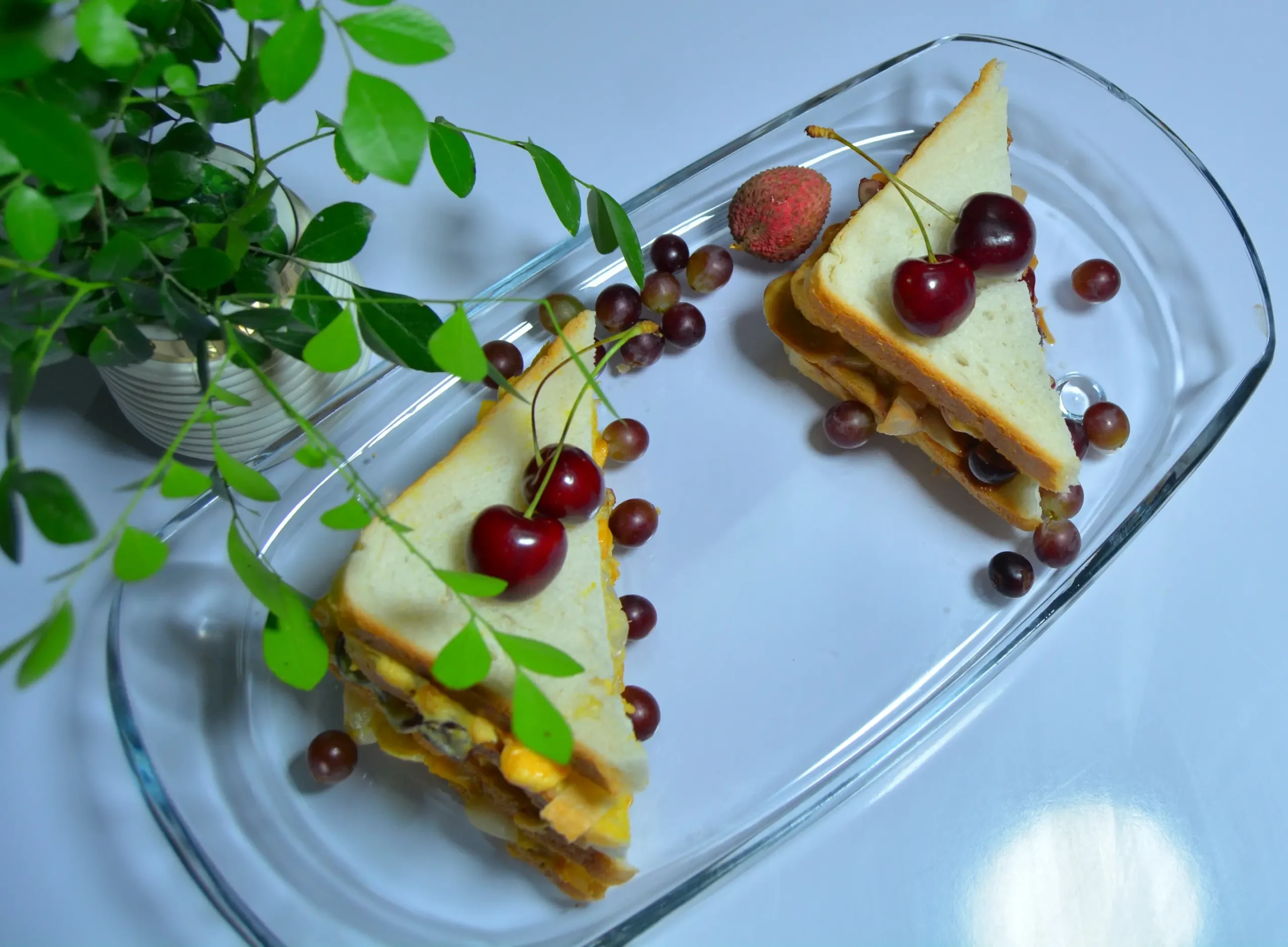Creamy fruit sandwich recipe